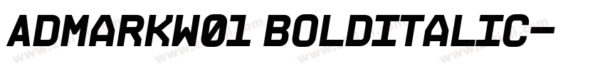 AdmarkW01 BoldItalic字体转换